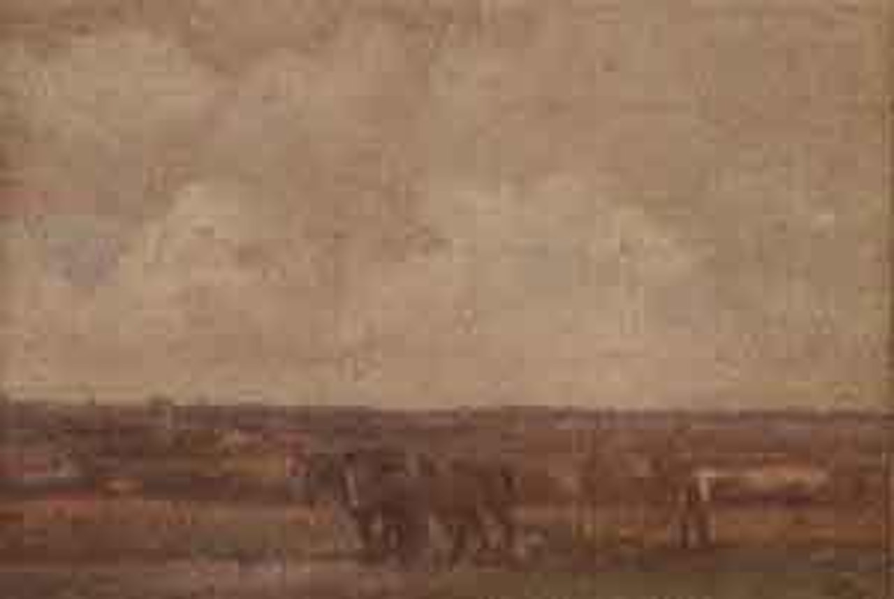 Ploughing scene by Campbell Mellon