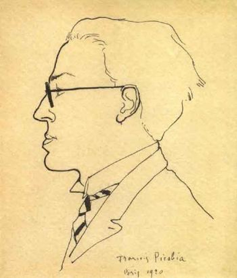 Portrait d'Andre Breton by Francis Picabia