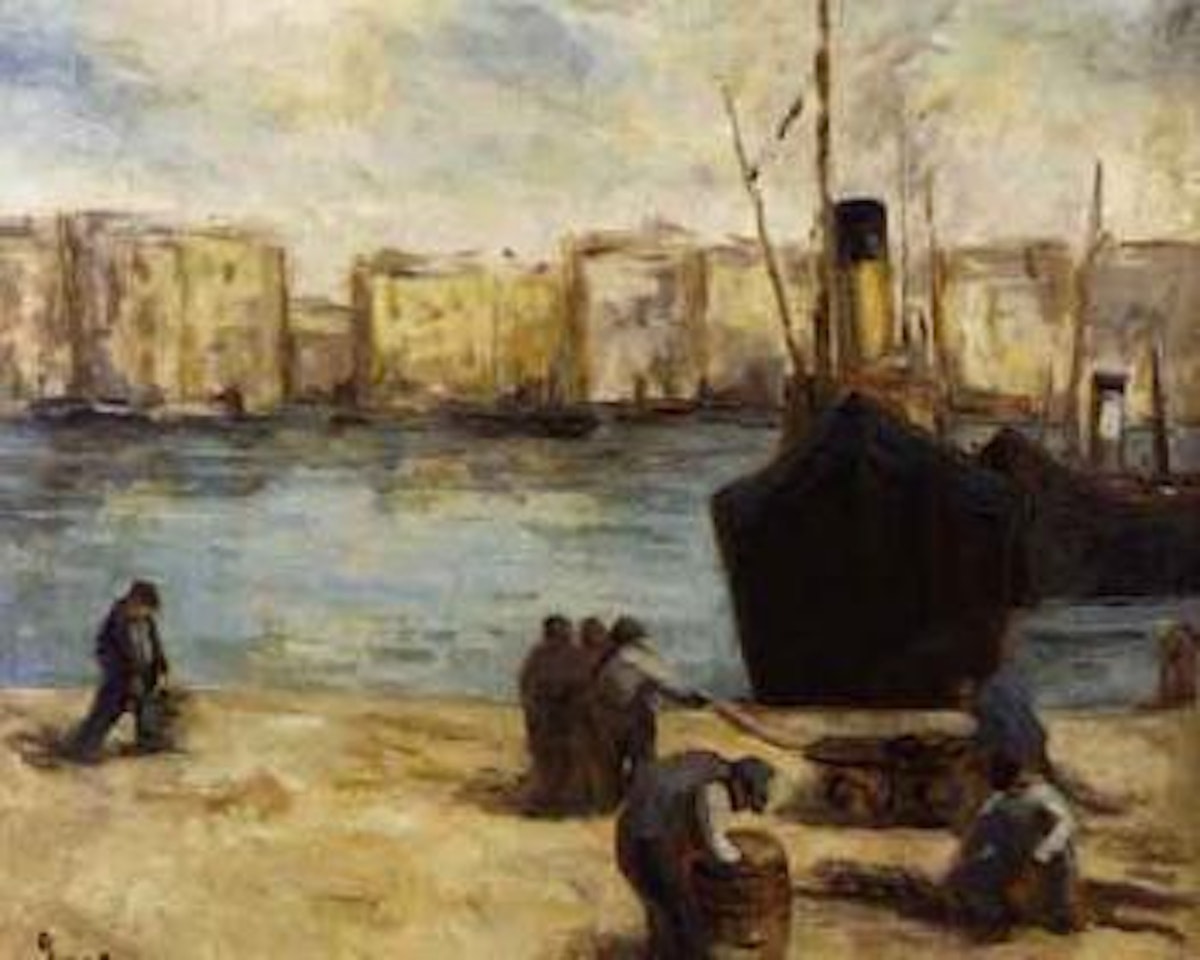 Sur les quais by Maximilien Luce