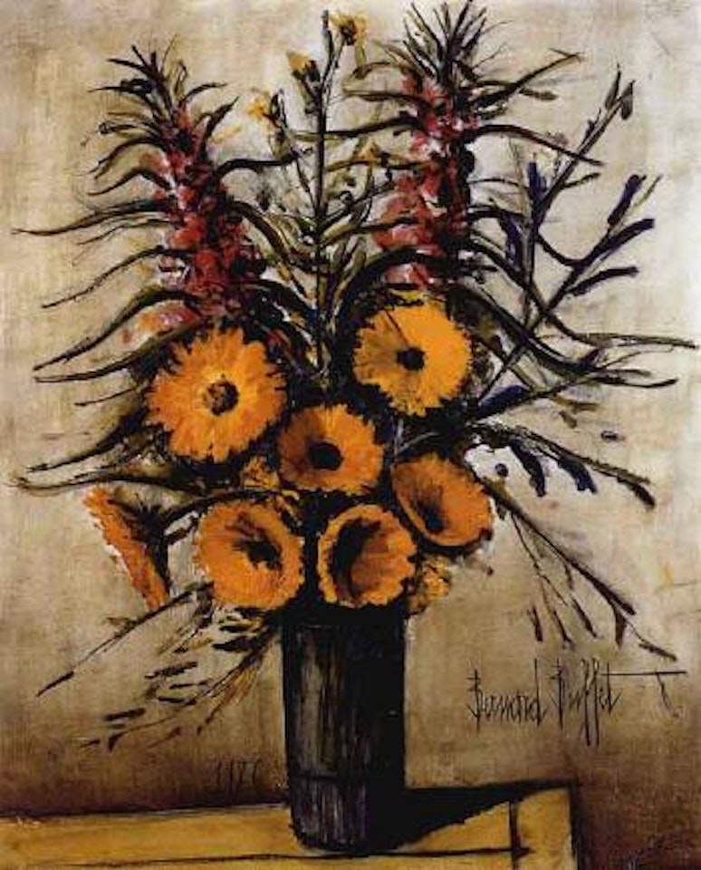 Soucis dans un vase by Bernard Buffet