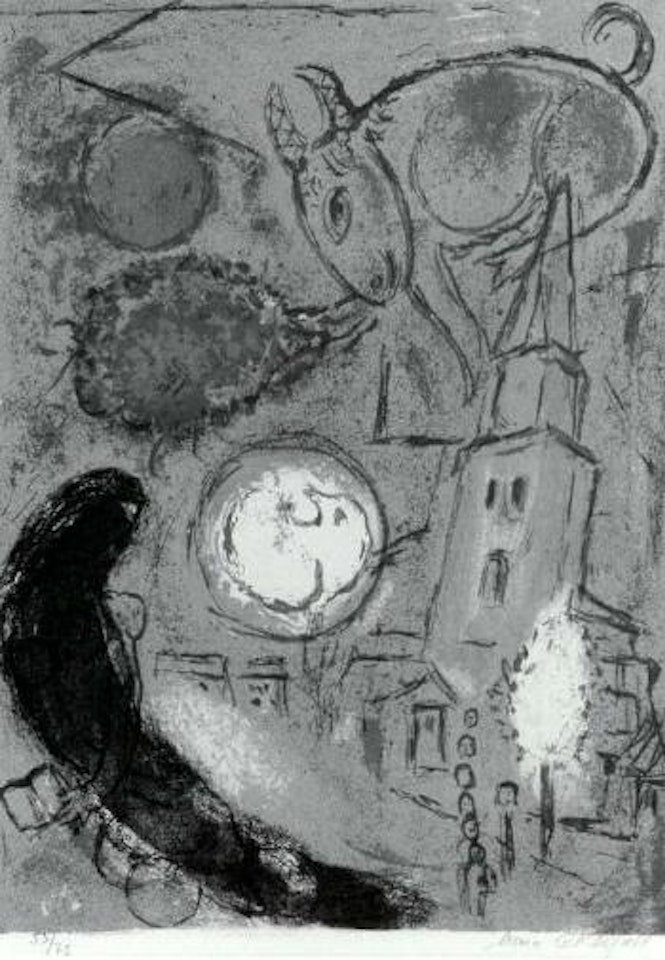 Saint Germain des Pres by Marc Chagall