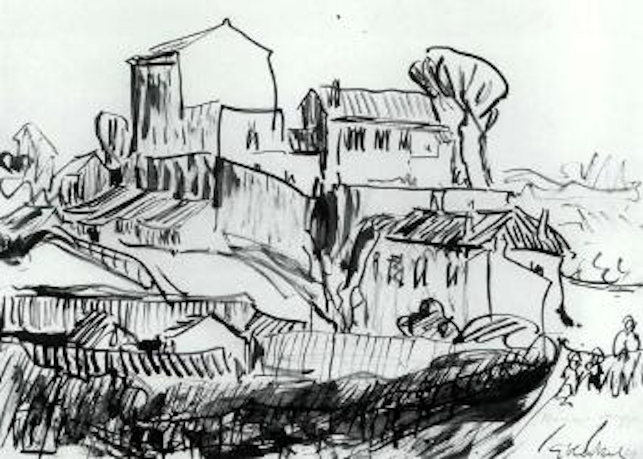 Houses near Rome by Erich Heckel