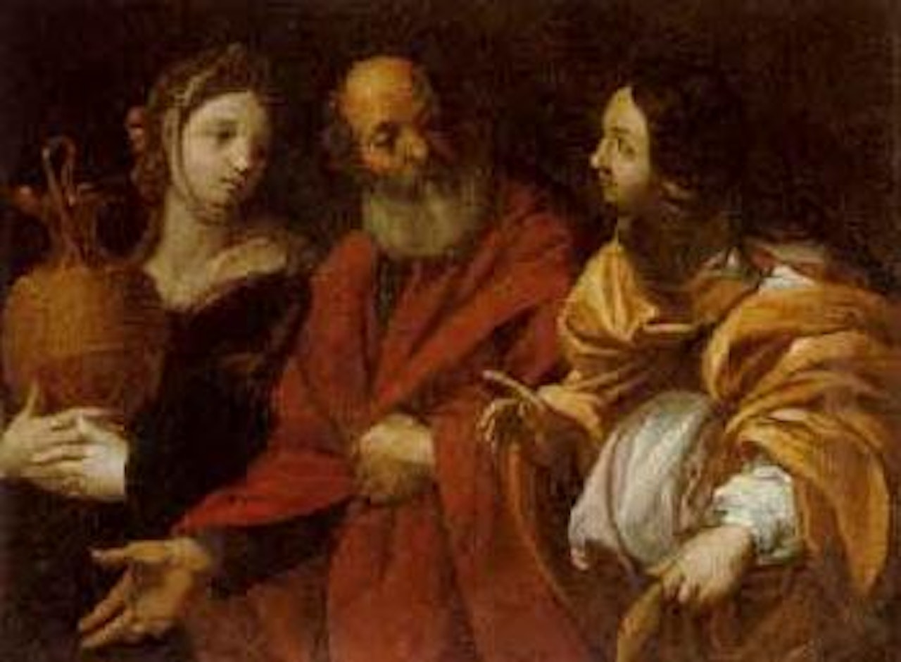 Lot and his daughter by Caravaggio