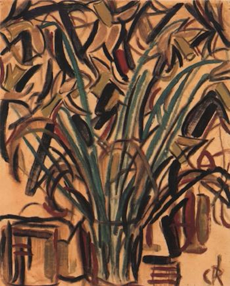 Still life of flowers by Christian Rohlfs