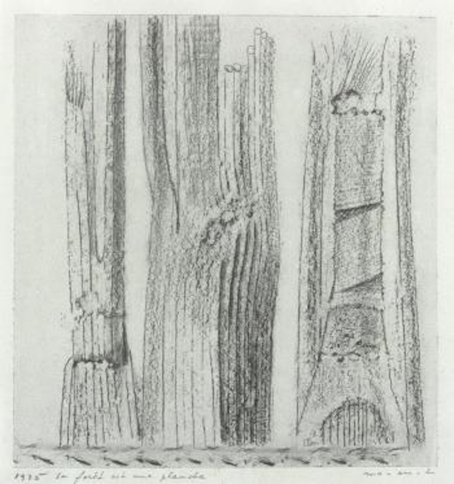 La foret est une planche by Max Ernst