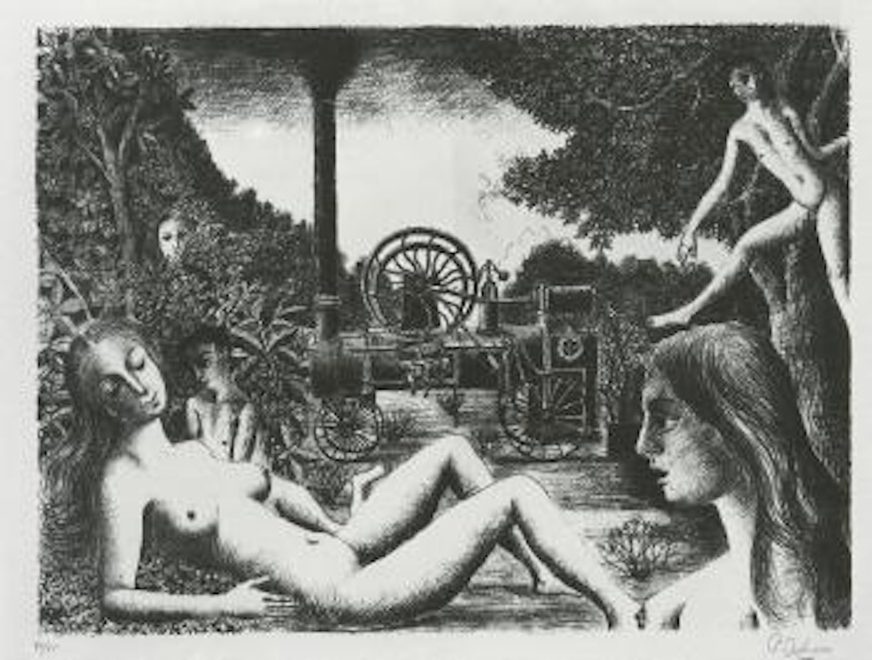Locomobile by Paul Delvaux