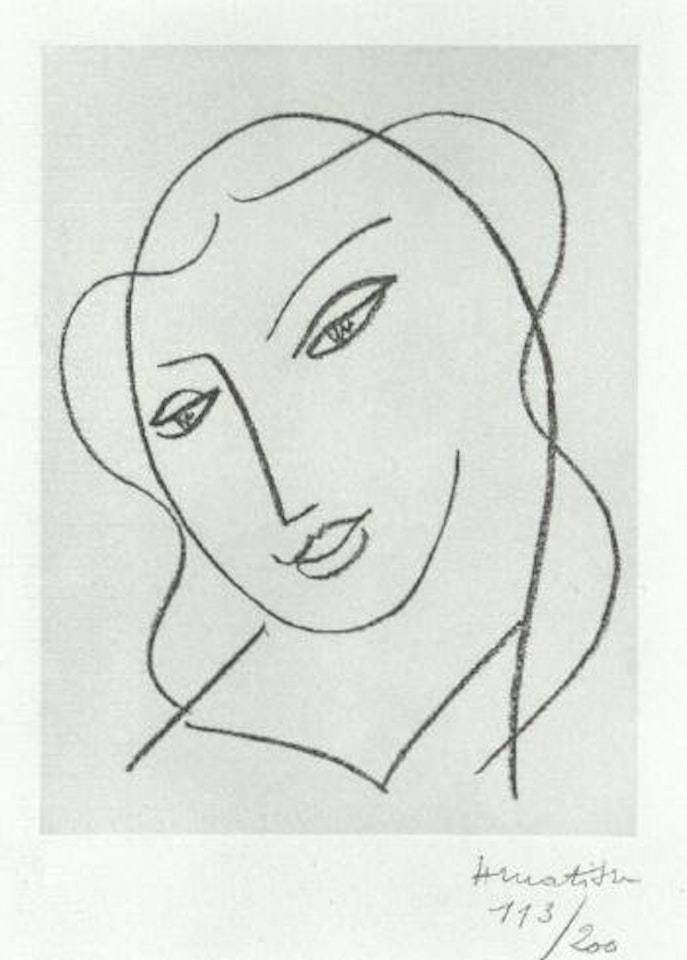 Etude pour la vierge tete voilee by Henri Matisse