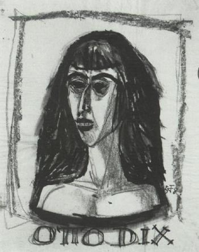 French woman by Otto Dix