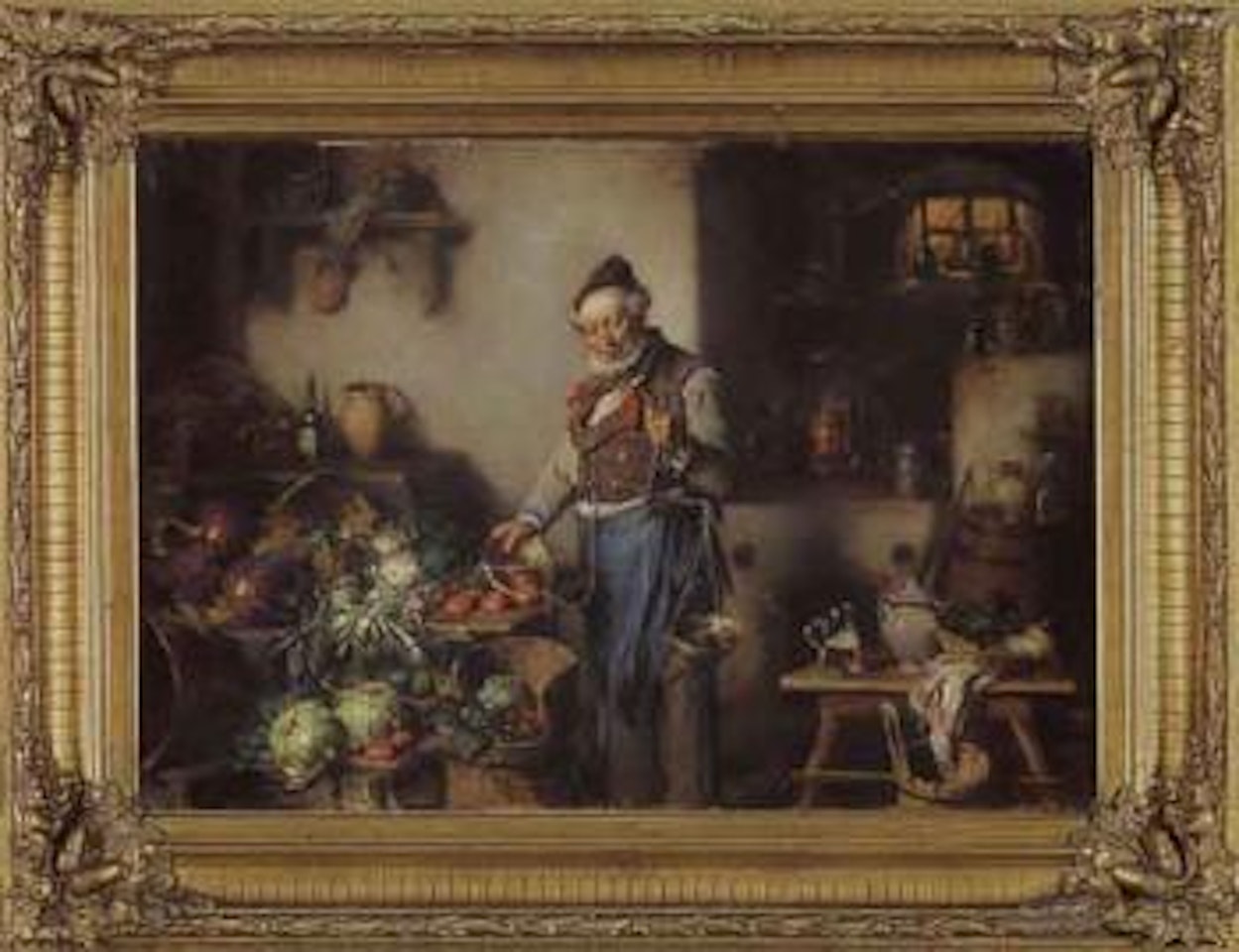 At the vegetable shop by Hermann Kern