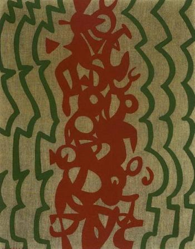 Brackets series, red-green by Carla Accardi