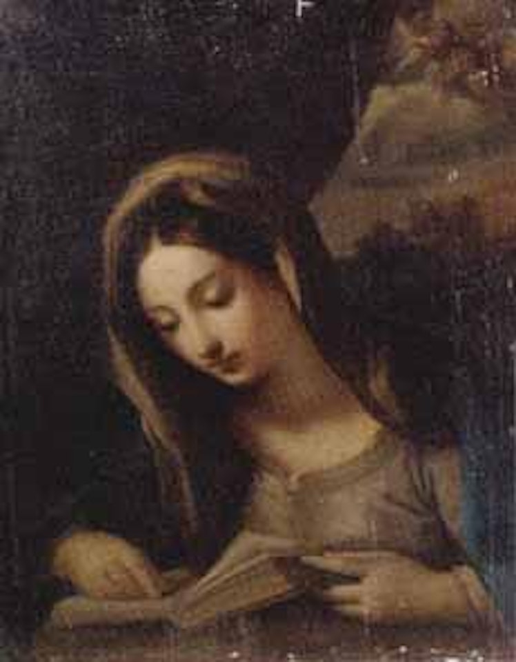 Penitent Magdalene reading, an angel looking on by Guido Reni