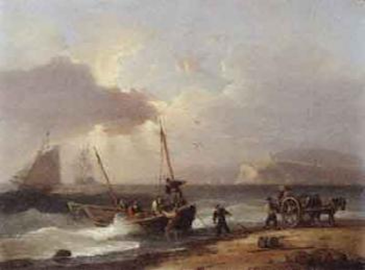 Coming ashore by Thomas Luny