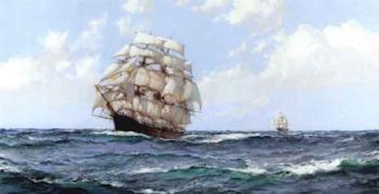 Westerly trade winds by Montague Dawson