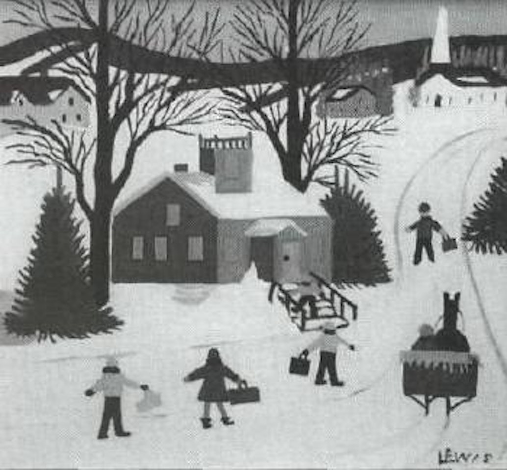 School house in winter by Maud Lewis