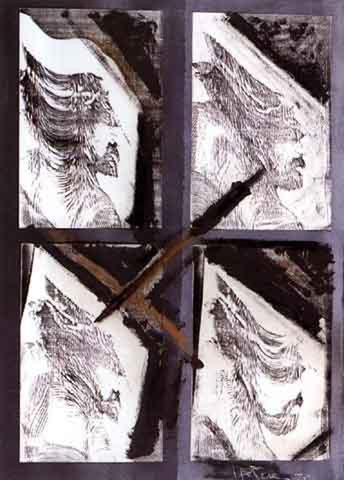 Four self portraits by Ralph Hotere