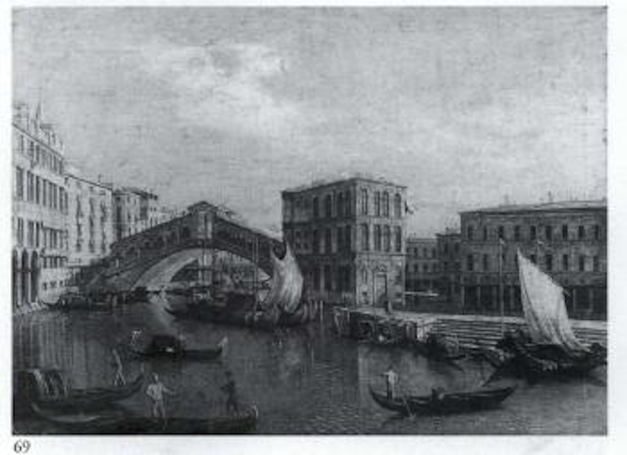 View of the Rialto Bridge, Venice by Canaletto