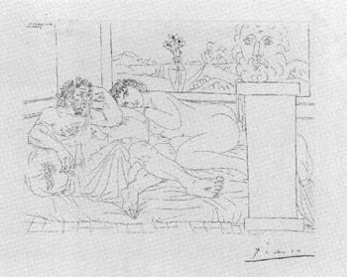 Le repos du sculpteur by Pablo Picasso