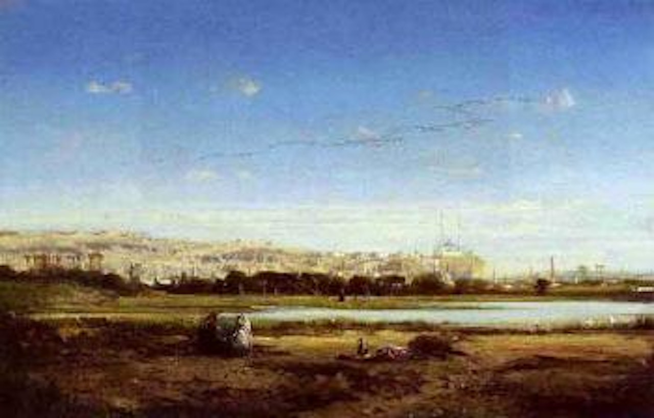 Vue du Caire pendant l'inondation by Victor Pierre Huguet