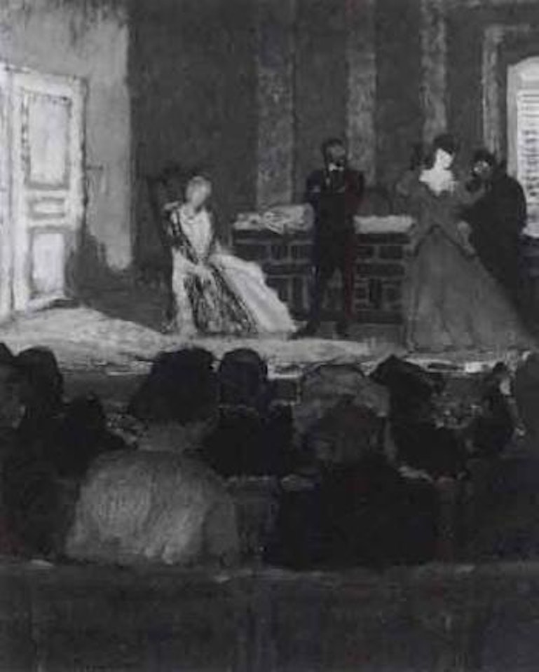 Dernier acte de "Pour Lucrece" a Marigny by Maurice Brianchon