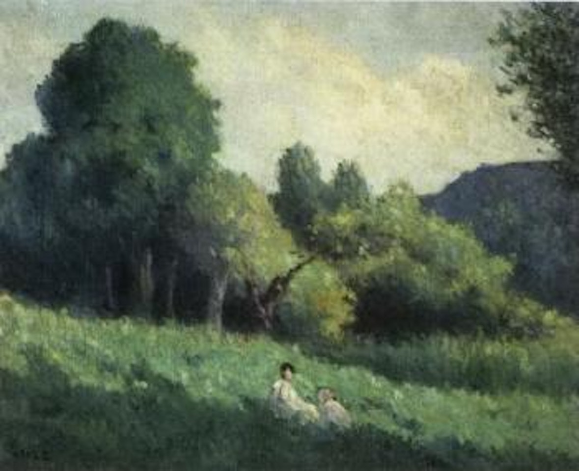 Deux enfants dans la campagne by Maximilien Luce