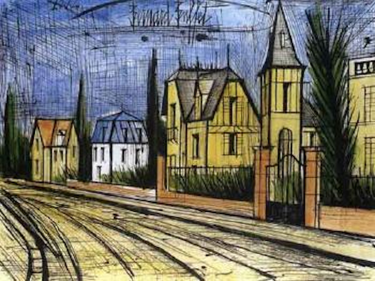 Maison au bord de la route by Bernard Buffet