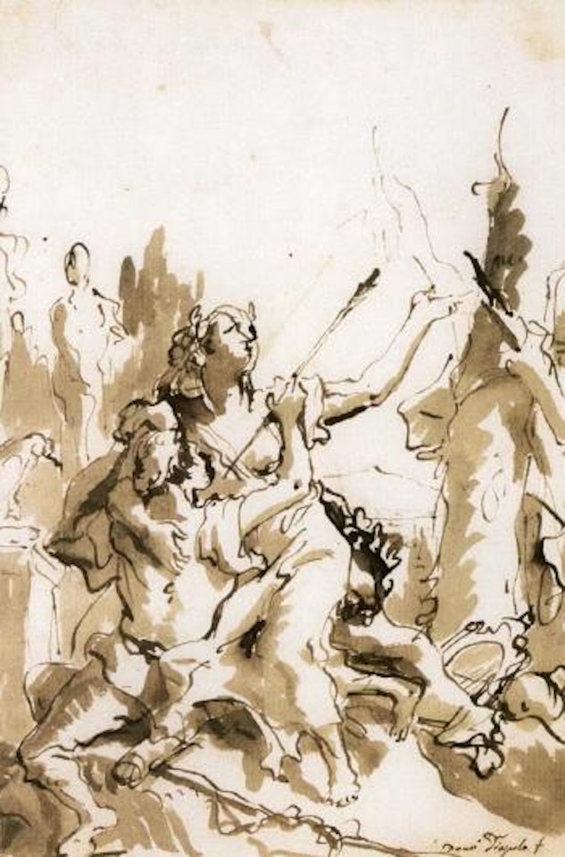 Angelica and Medoro by Giovanni Domenico Tiepolo