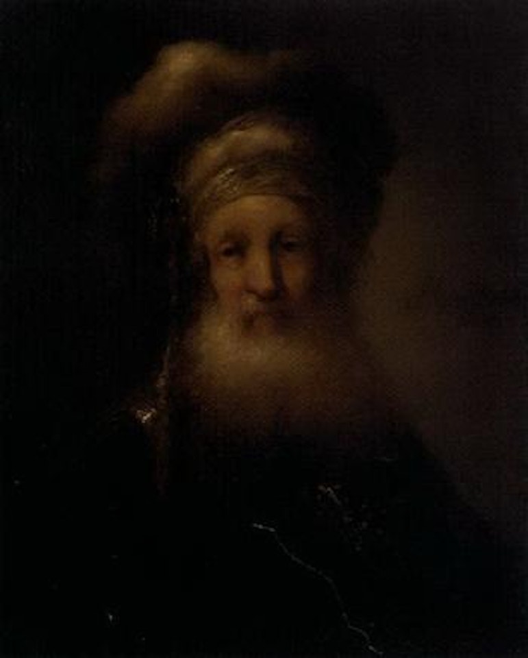 Man in oriental costume by Attributed to Rembrandt Harmensz van Rijn
