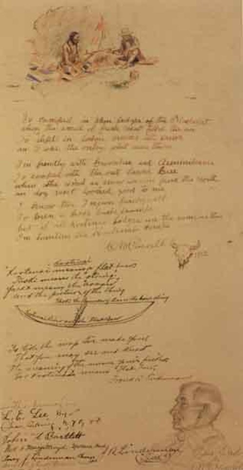 Russell Linderman letter by Charles M Russell