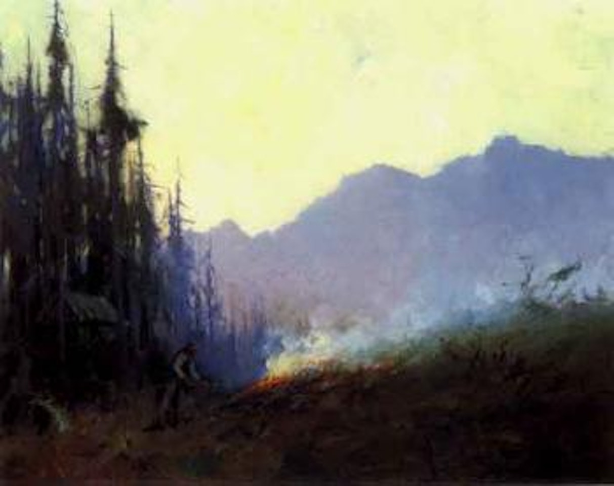 Burning brush by Sydney Mortimer Laurence