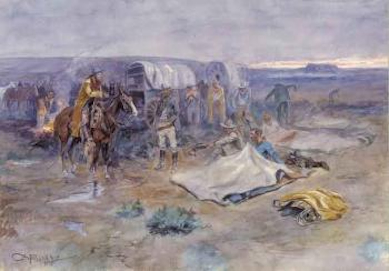 Calling the horses - Get your ropes by Charles M Russell