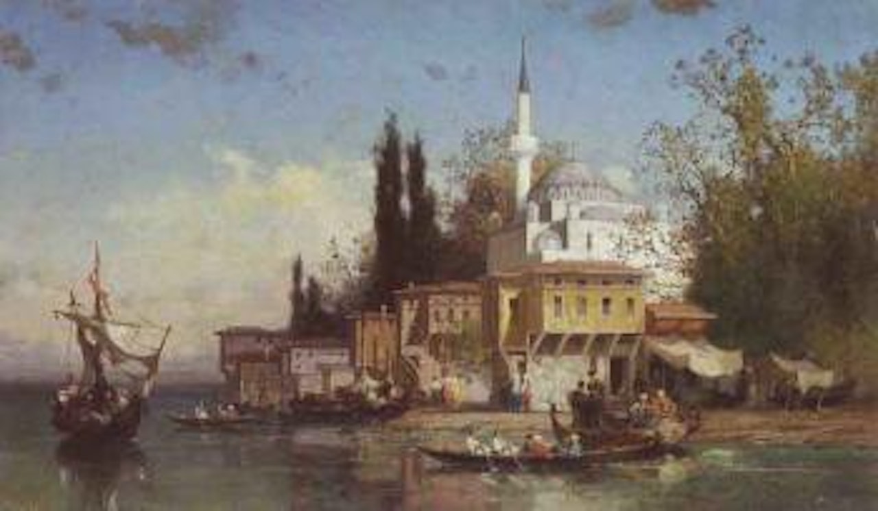 Mosquee sur les rives du Bosphore by Germain-Fabius Brest