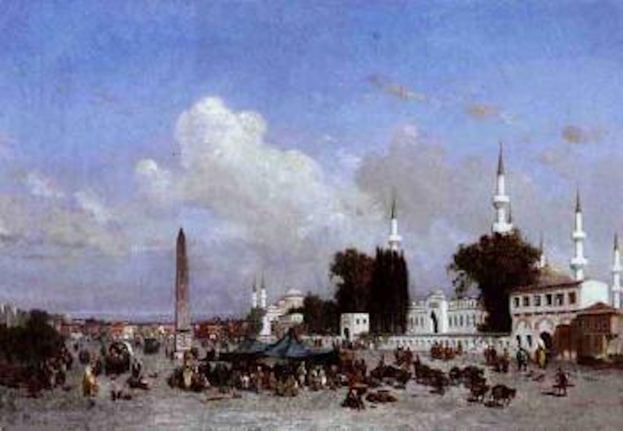 Place de l'At-Meidan, a Constantinople by Germain-Fabius Brest