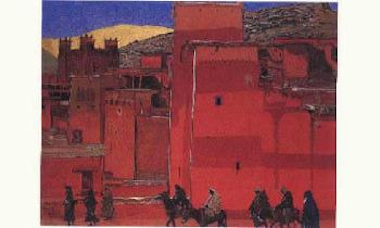 Anemiter, vallee d'Ounila, grand Atlas by Jacques Majorelle