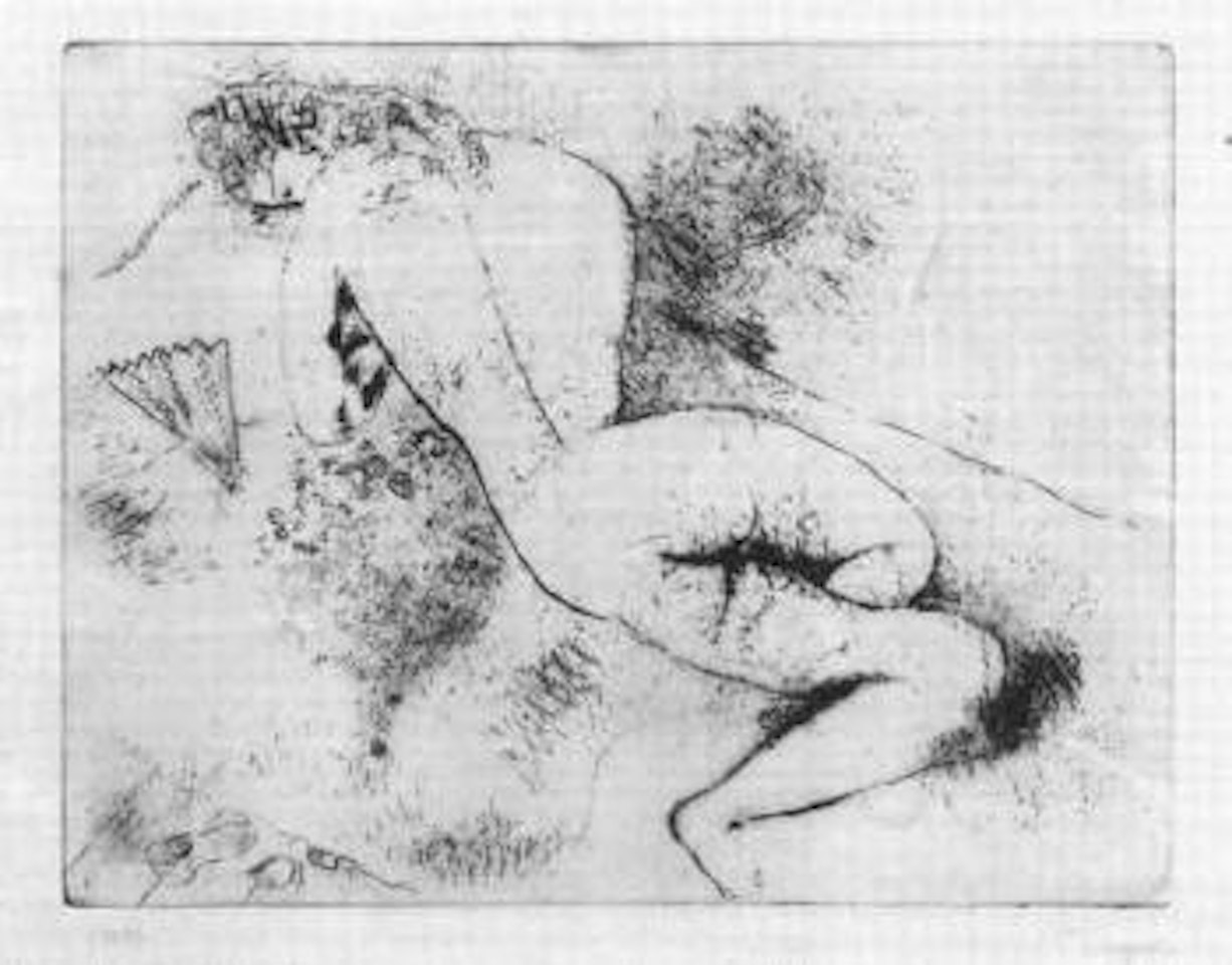 Nu a l'eventail by Marc Chagall