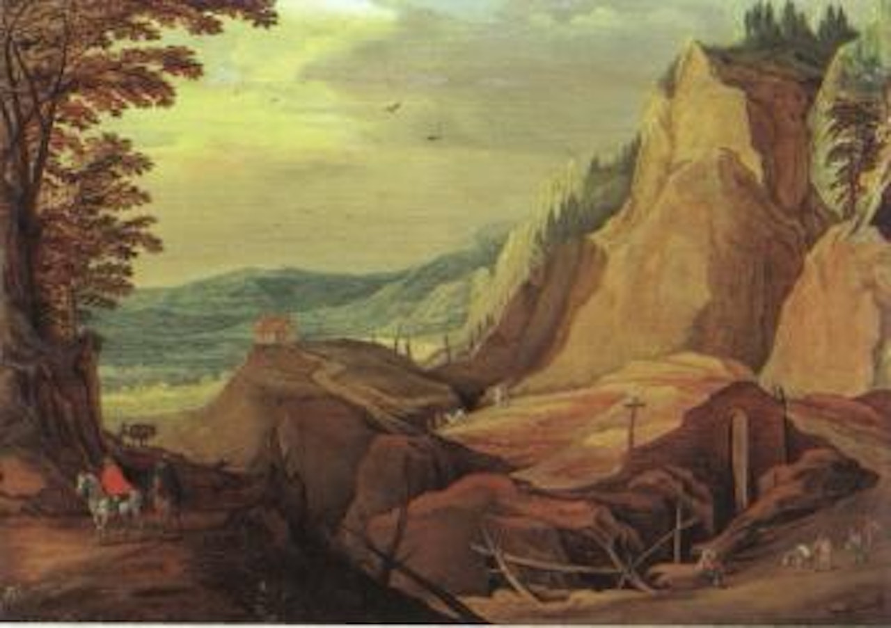 Mountain landscape by Joos de Momper the Younger