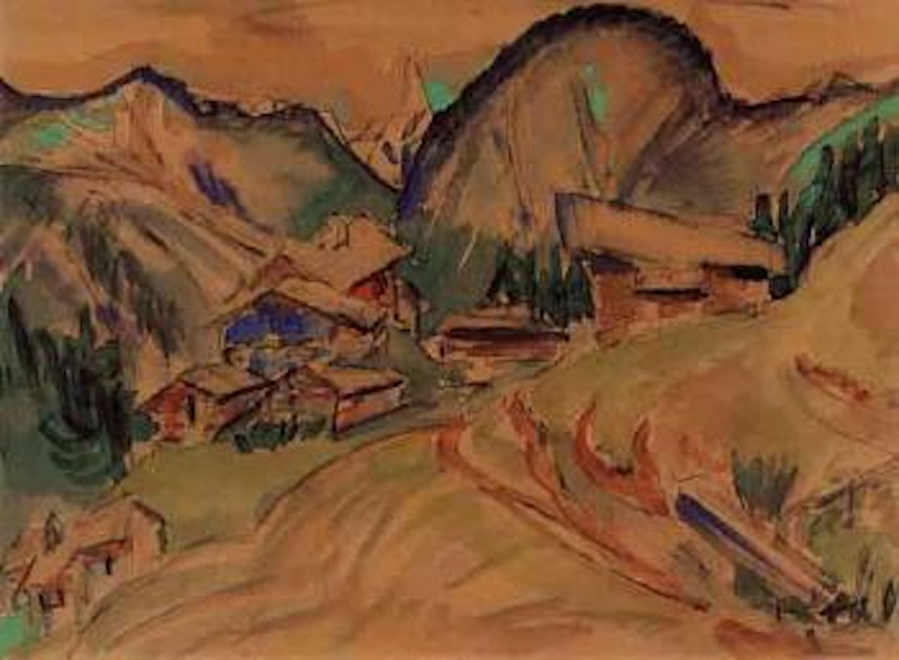 Mountain landscape by Ernst Ludwig Kirchner