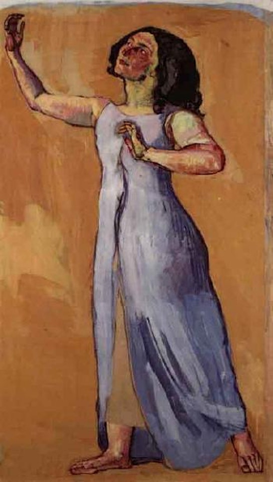 Portrait of woman moving by Ferdinand Hodler