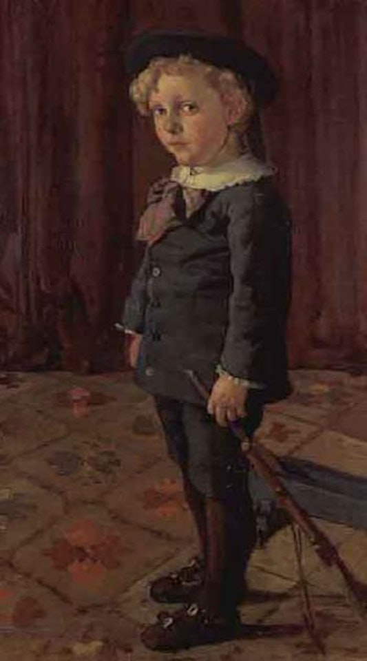 Portrait of boy - Otto Keller by Ferdinand Hodler
