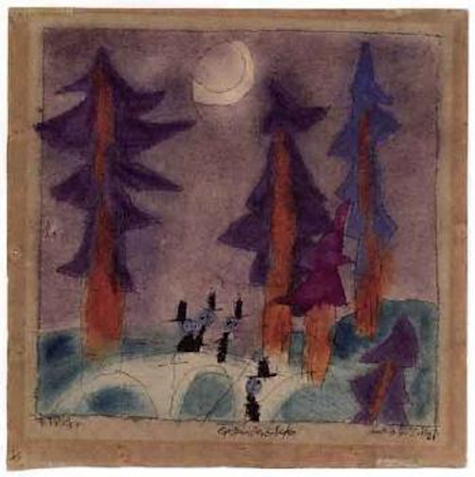 Ghost bridge by Lyonel Feininger