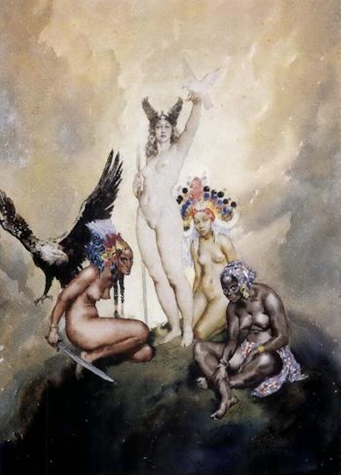 Four continents by Norman Alfred Williams Lindsay