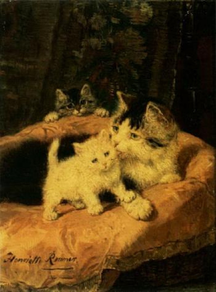 Motherly love by Henriette Ronner-Knip
