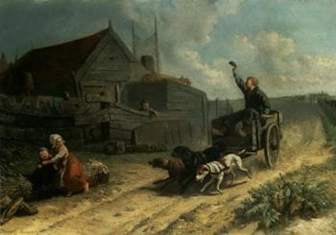 Dog cart by Henriette Ronner-Knip