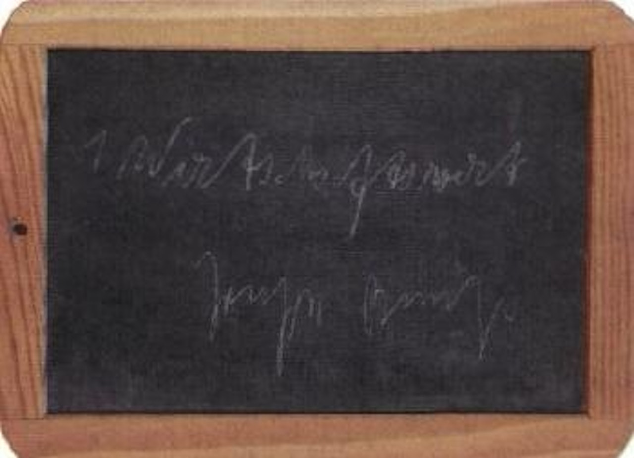 Wirtschaftswert Schultafel by Joseph Beuys