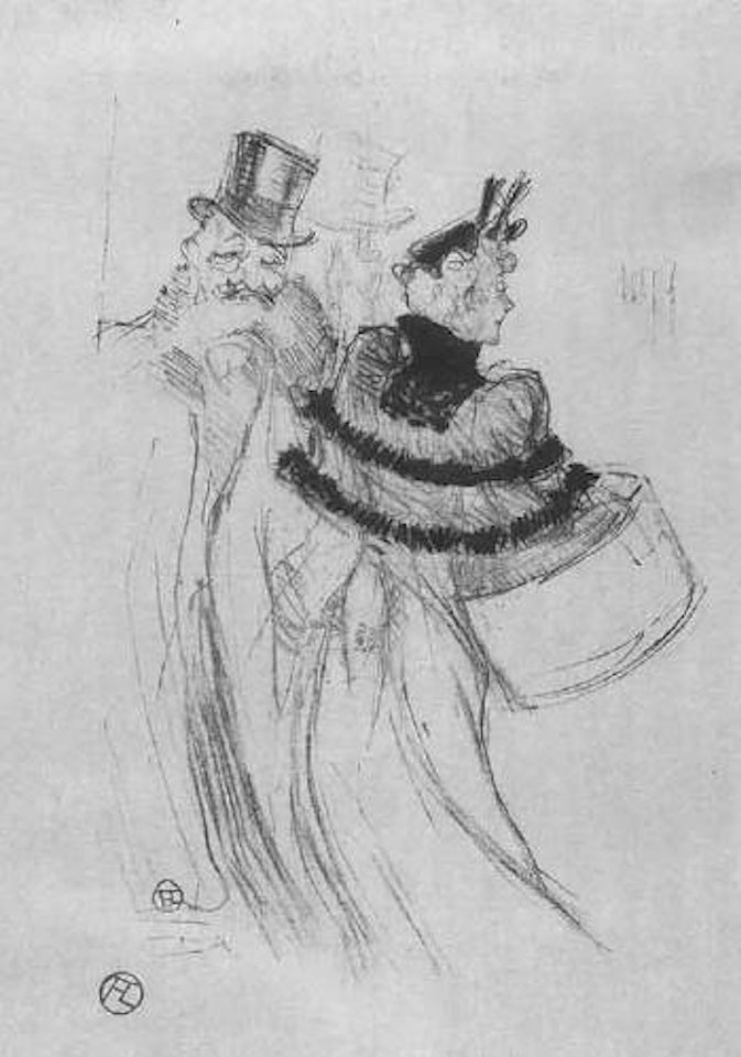 Les vieux messieurs by Henri de Toulouse-Lautrec