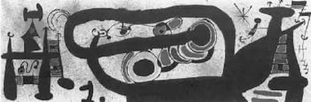 Le lezard au plumes d'or by Joan Miró