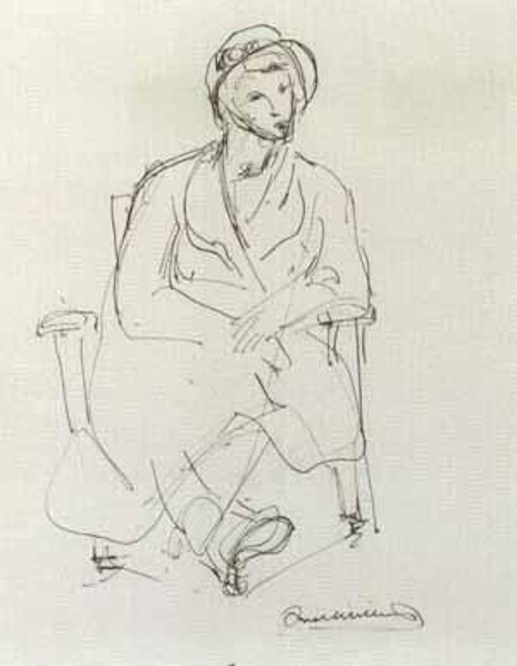 Seated lady I by Frederick Ronald Williams