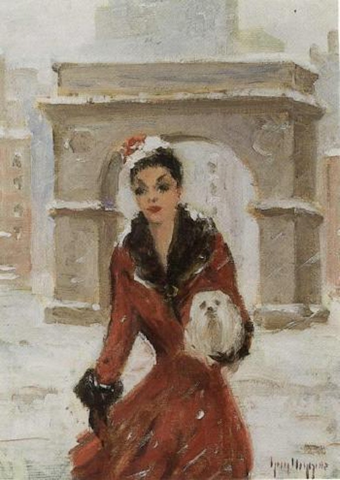 Stroll in Washington Square by Guy Carleton Wiggins