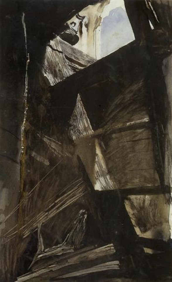Toll rope study 2 by Andrew Wyeth
