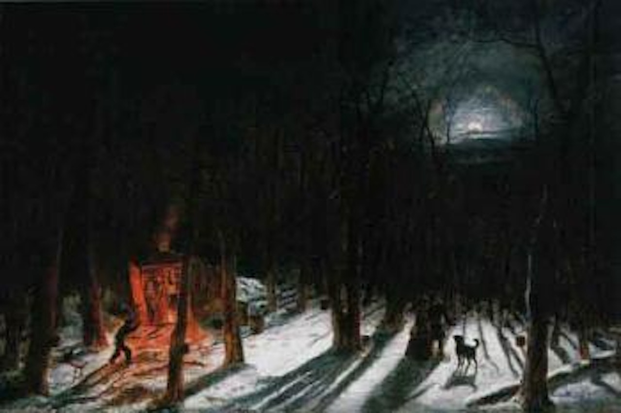 Sugaring party by Cornelius Krieghoff