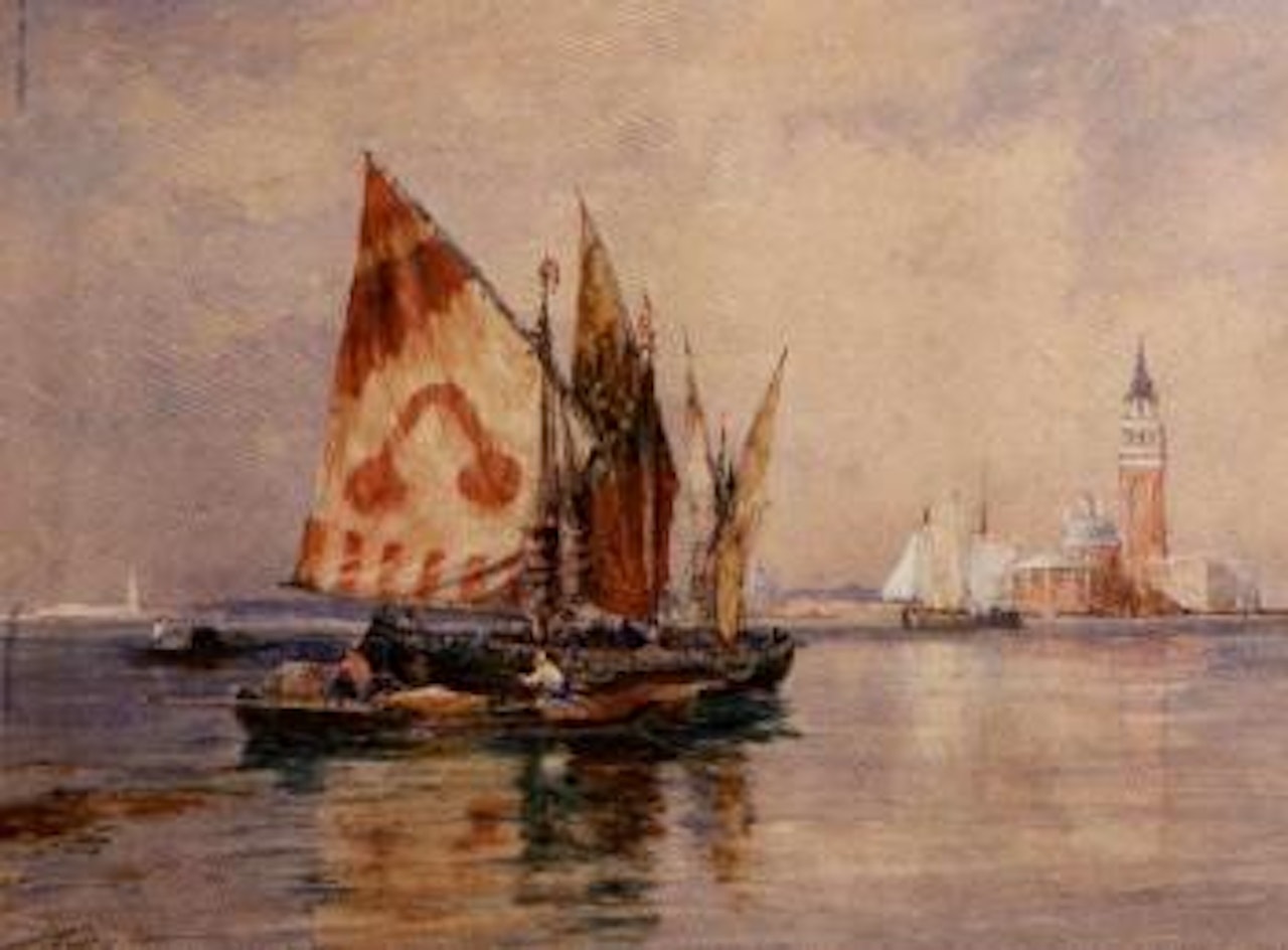 On the lagoon, Venice by Thomas Bush Hardy